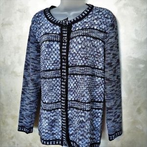 Beautiful Woven Cardigan by Jenny Like New M L